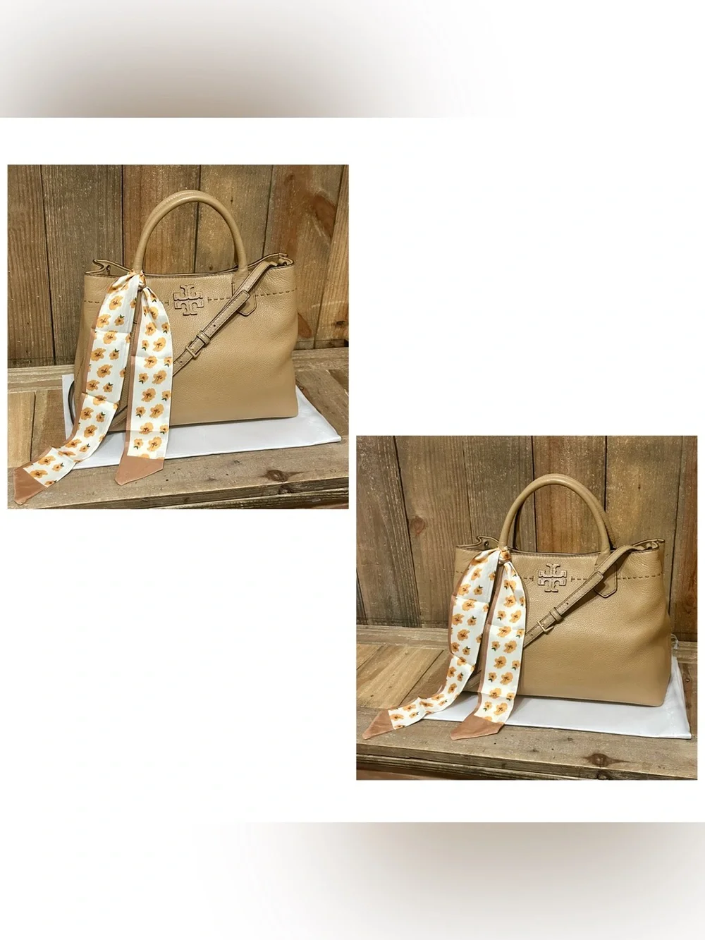 Tory Burch tiramisu leather